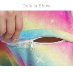 Unicorn Colorful Holographic Winter Onesie -Unicorn Fashion 69455 fnbnm4