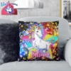 Personalized Sparkling Unicorn Pillow -Unicorn Fashion 7 8