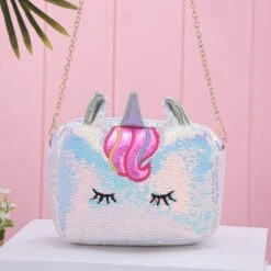 Unicorn Bling Sequined Shoulder Bag -Unicorn Fashion 70343 edjbjq