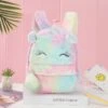 Tie-Dye Plush Unicorn Backpack -Unicorn Fashion 70482 0hppft