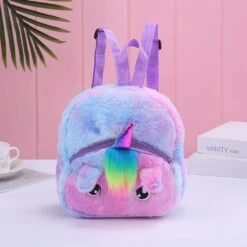 Colorful Unicorn Plush Backpack -Unicorn Fashion 70496 bhclcr