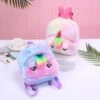 Colorful Unicorn Plush Backpack -Unicorn Fashion 70496 gmrtwk