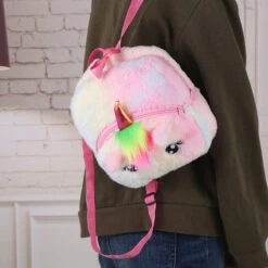 Colorful Unicorn Plush Backpack -Unicorn Fashion 70496 ix28cw