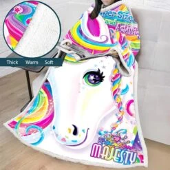 Super Warm & Comfortable Plush Hooded Blanket With Sleeves -Unicorn Fashion 71487 8vxryx