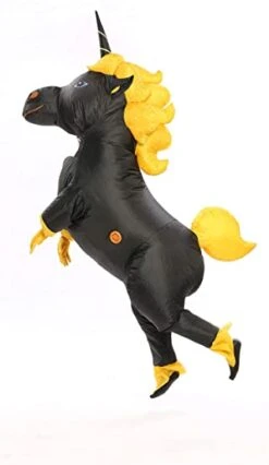 Black Inflatable Unicorn Costume -Unicorn Fashion 71CdryiWqL. AC UY550
