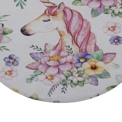 Cute Unicorn Round Mat 9 Cute Unicorn Round Mat -Unicorn Fashion 72131 1vnki7
