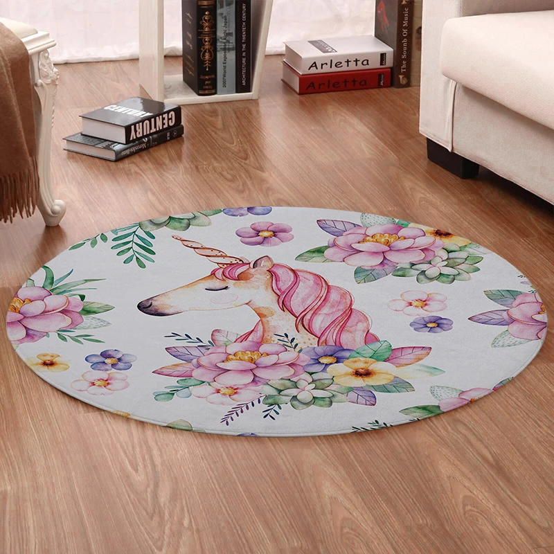 Cute Unicorn Round Mat 4 Cute Unicorn Round Mat - Image 2