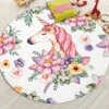 Cute Unicorn Round Mat -Unicorn Fashion 72135 h2hzzn 768x768 1