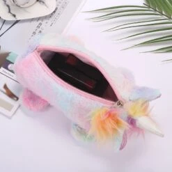 Fluffy Unicorn Pencil Bag 10 Fluffy Unicorn Pencil Bag -Unicorn Fashion 72969 noh22j