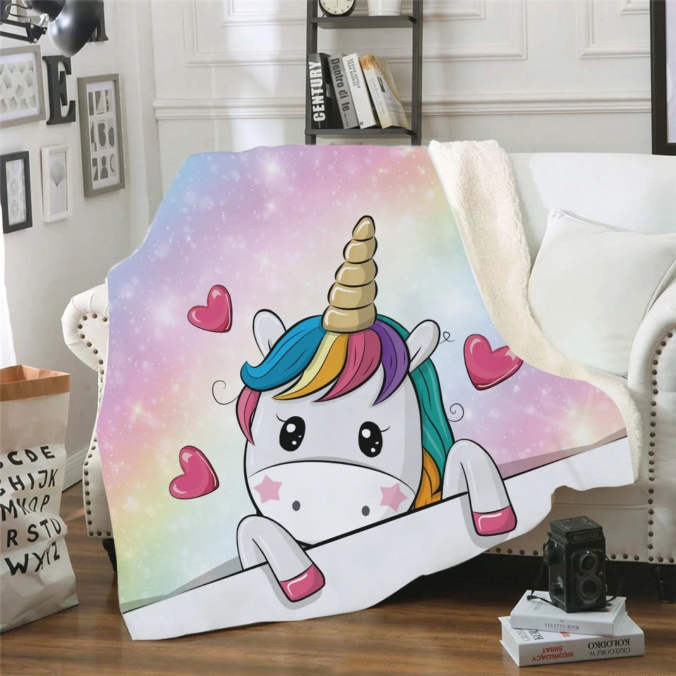 Unicorn Fleece Throw Blanket 8 Unicorn Fleece Throw Blanket - Image 6
