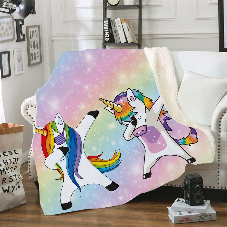 Unicorn Fleece Throw Blanket 7 Unicorn Fleece Throw Blanket - Image 5