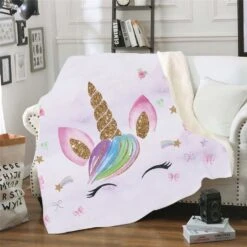 Unicorn Eyelashes Fleece Throw Blanket 11 Unicorn Eyelashes Fleece Throw Blanket -Unicorn Fashion 73169 vtgxbb