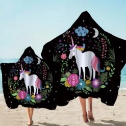 Unicorn Hooded Blanket