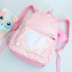Unicorn Gorgeous Sequin Heart Backpack 11 Unicorn Gorgeous Sequin Heart Backpack -Unicorn Fashion 74684 4uwqp1