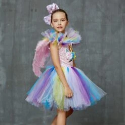 Pastel Rainbow Unicorn Tutu Dress -Unicorn Fashion 75003 pdqnwb