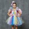 Pastel Rainbow Unicorn Tutu Dress -Unicorn Fashion 75003 xg6sg4