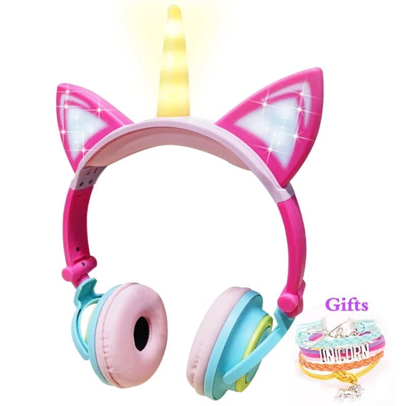 LED Glowing Unicorn Headphones 3 LED Glowing Unicorn Headphones
