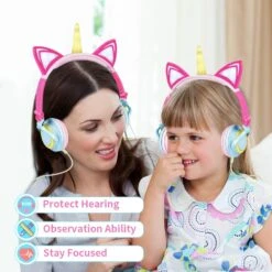 LED Glowing Unicorn Headphones 9 LED Glowing Unicorn Headphones -Unicorn Fashion 75308 tug5wp