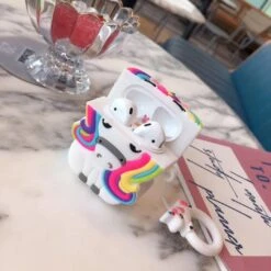 Unicorn With Rainbow Mane Airpods Case -Unicorn Fashion 75351 3wcfvw