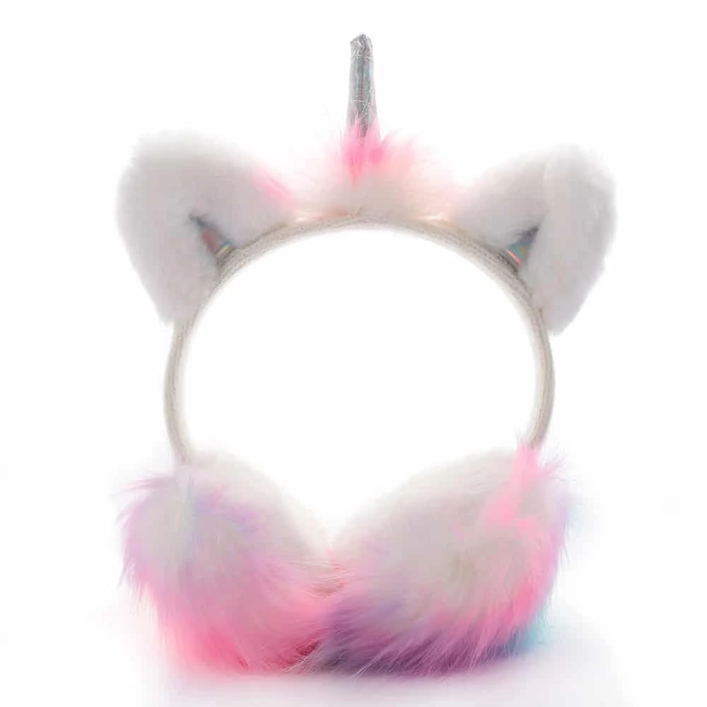 Plush Unicorn Winter Earmuffs