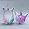 Warm Rainbow Unicorn Earmuffs -Unicorn Fashion 75488 afn3zw