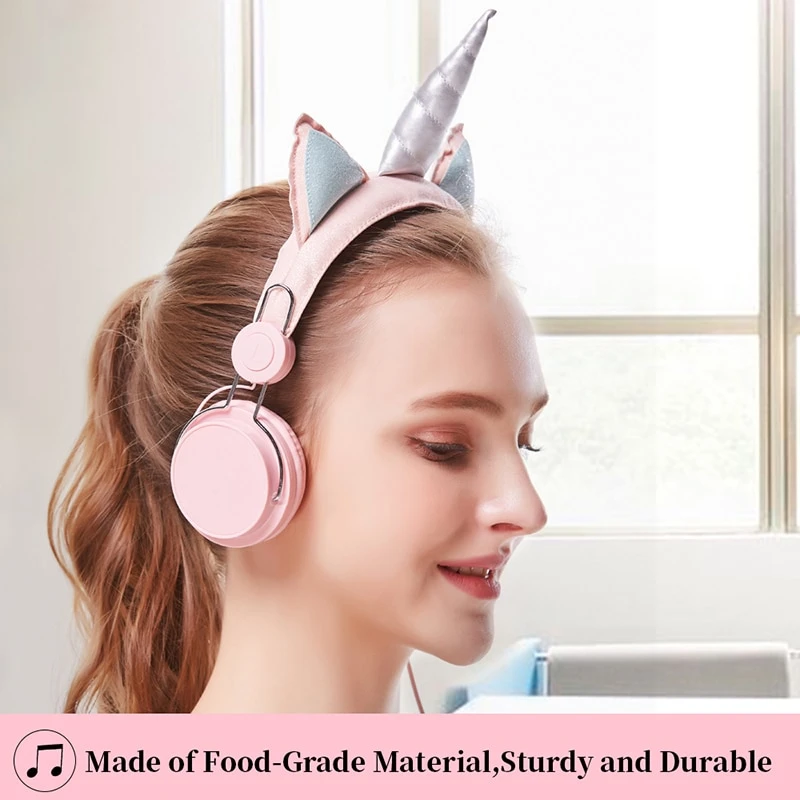 Baby Pink Mint Unicorn Headphones 5 Baby Pink Mint Unicorn Headphones - Image 3