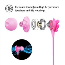 Colorful Unicorn Headphones With Cable Organizer -Unicorn Fashion 75565 qptyk3