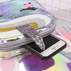 Jelly Rainbow Unicorn Backpack -Unicorn Fashion 75755 uczrfv