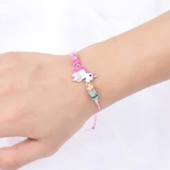 Lovely Pink Adjustable Unicorn Bracelet -Unicorn Fashion 76871 vzveqi