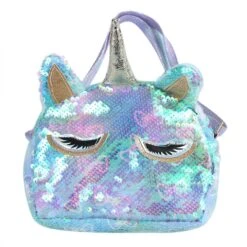 Unicorn Holographic Sequin Cross-body Bag -Unicorn Fashion 78053 us5n2k
