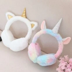 Unicorn Adorable Plush Earmuffs -Unicorn Fashion 78638 hqrxbc