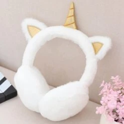 Unicorn Adorable Plush Earmuffs -Unicorn Fashion 78638 vim0m1