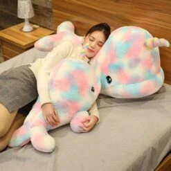 Colorful Narwhal Unicorn Plush Toy -Unicorn Fashion 78880 jlbrov
