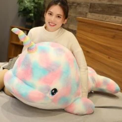 Colorful Narwhal Unicorn Plush Toy -Unicorn Fashion 78880 umdrah