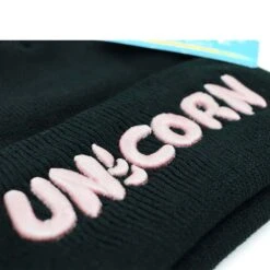 Black Unicorn Beanie Hat -Unicorn Fashion 78935 eb8d16