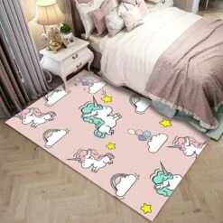 Rainbow And Sky Unicorn Rugs -Unicorn Fashion 79729 geyagg 3