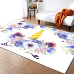 Anti-slip Unicorn Carpet For Kids Room -Unicorn Fashion 80841 yzsyez