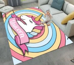 Unicorn Rainbow Rugs And Carpets
