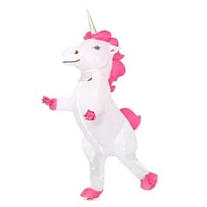 White Inflatable Unicorn Costume 8 White Inflatable Unicorn Costume - Image 6