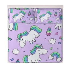 Flowers Unicorn Fitted Sheets -Unicorn Fashion 83211 nrotar