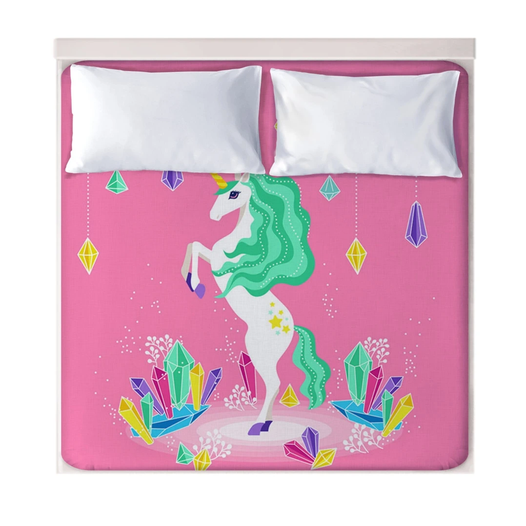 3D Cartoon Unicorn Fitted Sheets 7 3D Cartoon Unicorn Fitted Sheets - Image 5