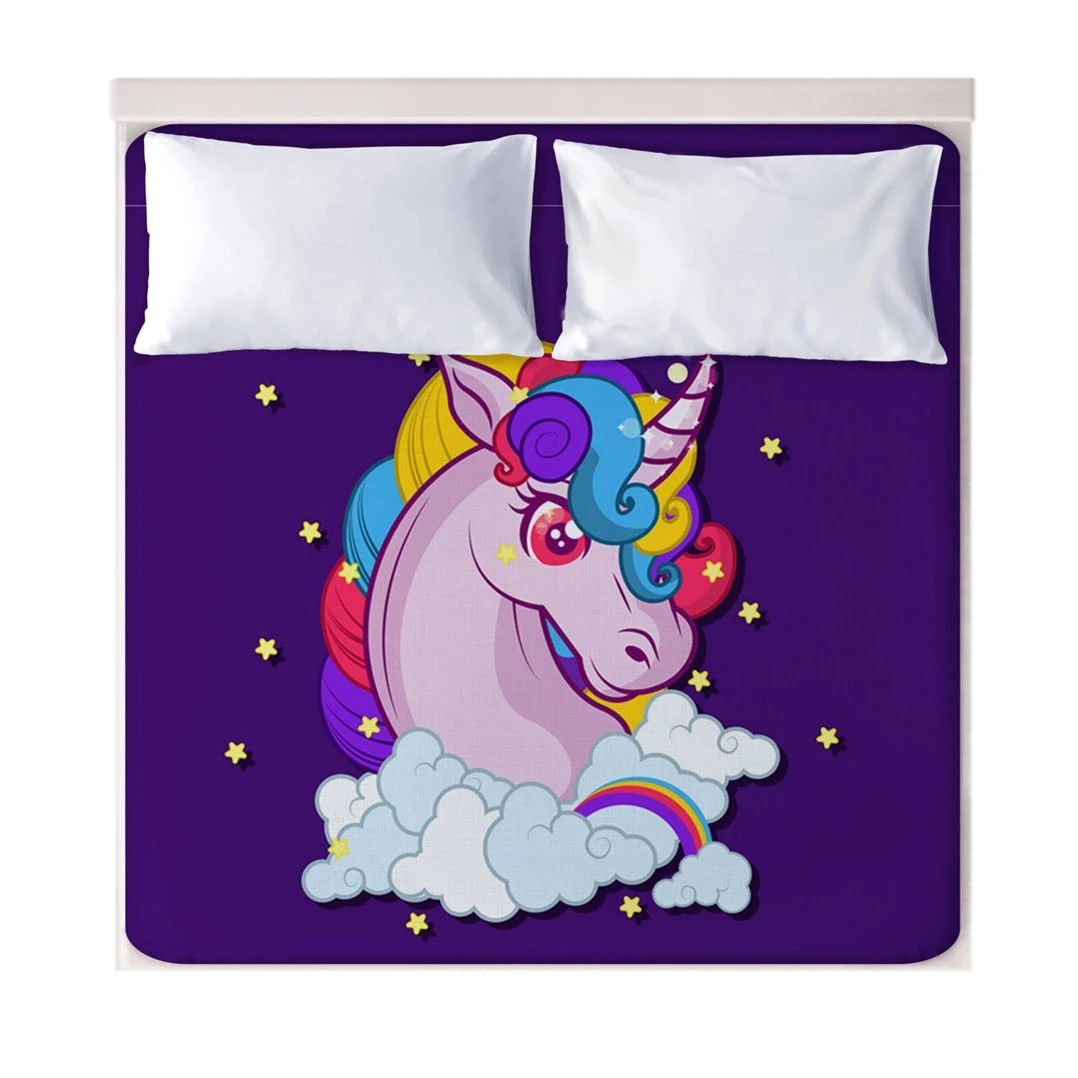 3D Cartoon Unicorn Fitted Sheets 9 3D Cartoon Unicorn Fitted Sheets - Image 7