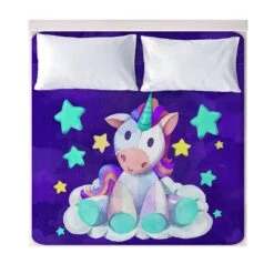 3D Cartoon Unicorn Fitted Sheets 15 3D Cartoon Unicorn Fitted Sheets -Unicorn Fashion 83302 oxf4yr