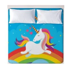 3D Cartoon Unicorn Fitted Sheets 13 3D Cartoon Unicorn Fitted Sheets -Unicorn Fashion 83302 x0w4ft