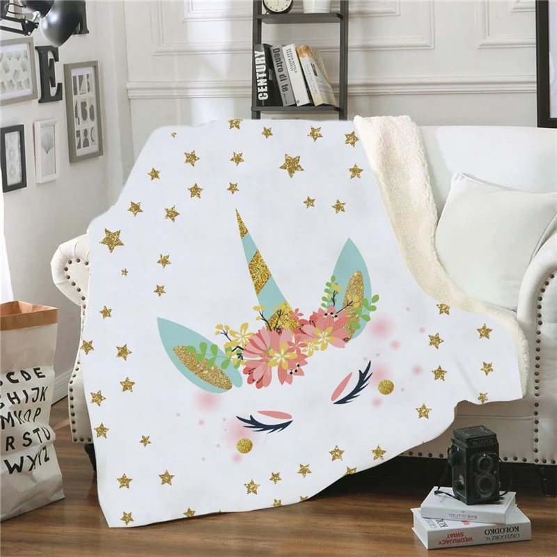 Soft Cozy Unicorn Velvet Throw Blankets 4 Soft Cozy Unicorn Velvet Throw Blankets - Image 2