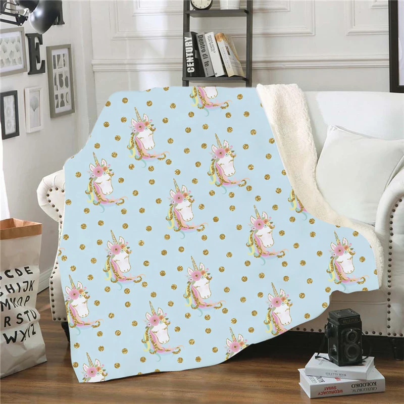 Soft Cozy Unicorn Velvet Throw Blankets 6 Soft Cozy Unicorn Velvet Throw Blankets - Image 4