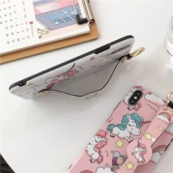 Unicon Phone Case With Wrist Strap -Unicorn Fashion 84146 8yexvy