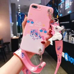 Unicorn Phone Case With Strap Rope -Unicorn Fashion 85161 urz1j7