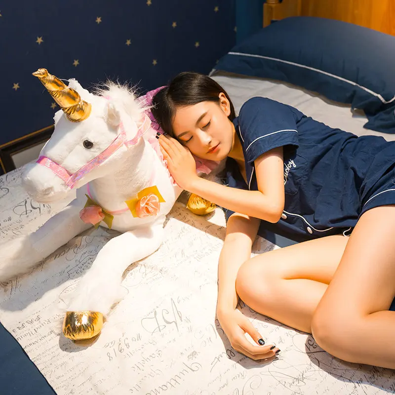 85cm Giant Unicorn Stuffed Toy 4 85cm Giant Unicorn Stuffed Toy - Image 2