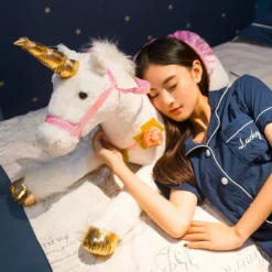 85cm Giant Unicorn Stuffed Toy 11 85cm Giant Unicorn Stuffed Toy -Unicorn Fashion 85cm Jumbo White Unicorn Plush Toys Giant Unicorn Stuffed Animal Horse Toy Soft Unicornio Peluche Doll 3